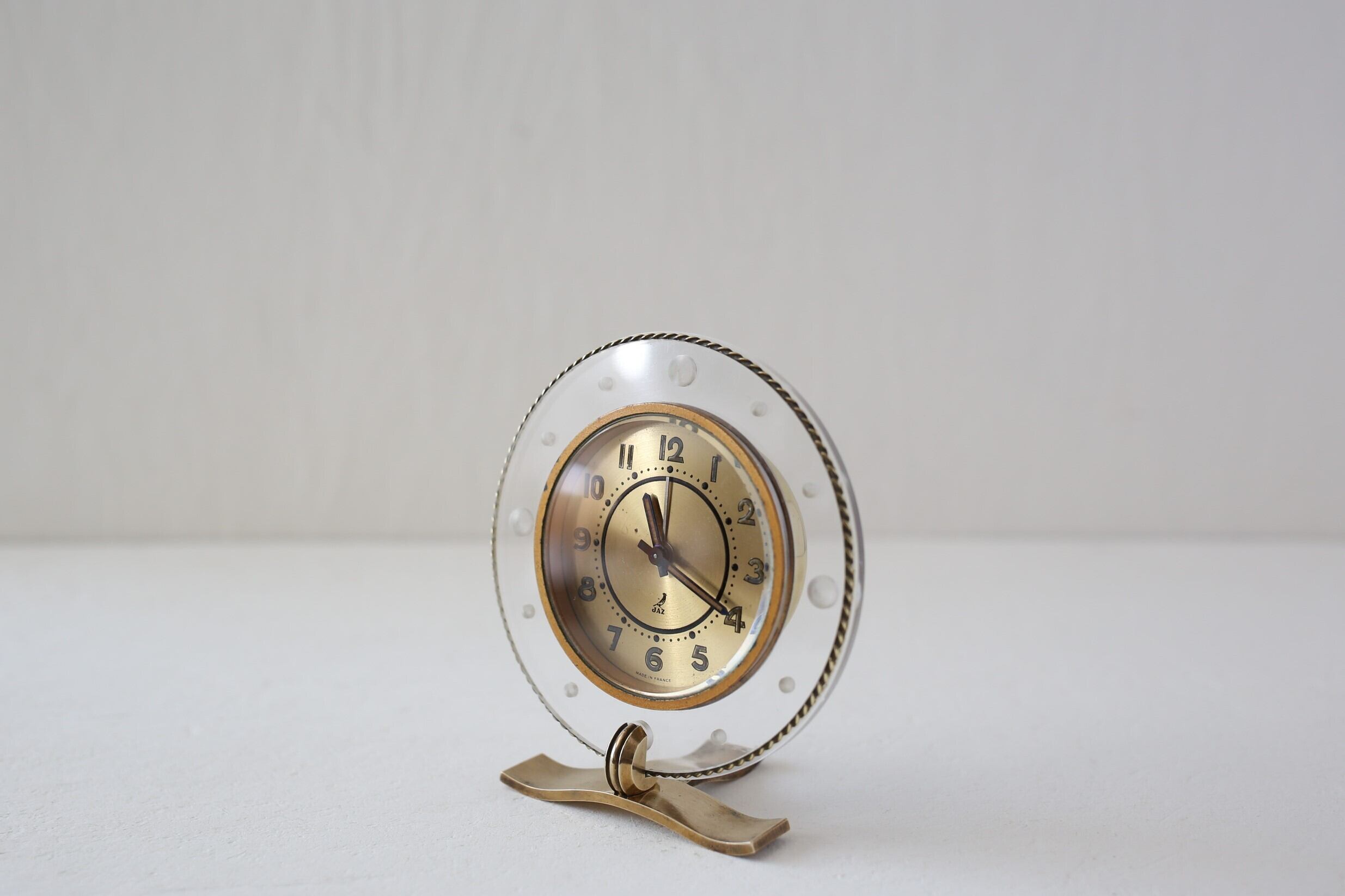 フランス アンティーク ヴィンテージ JAZ 目覚まし時計 『TORSIC』水玉 N-03616