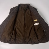 COMME des GARCONS コムデギャルソン ダブル ウール テーラードジャケット M/ブラウン/白タグ/70s