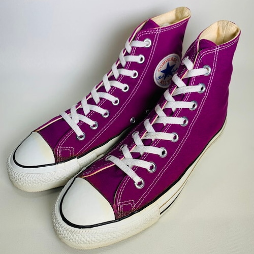 90's CONVERSE コンバース ALL STAR HI オールスターハイ キャンバススニーカー RASPBERRY ラズベリー US8 USA製 美品 箱無し 希少 ヴィンテージ BA-922 RM1291H