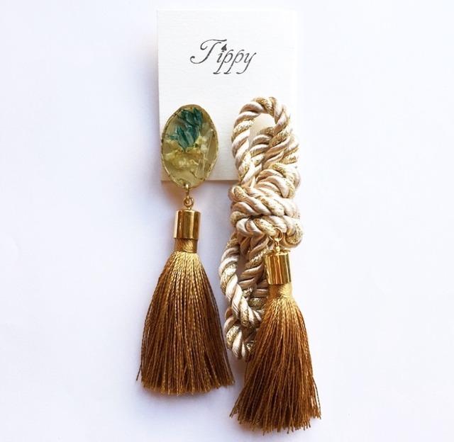 rope tassel pierce / earring