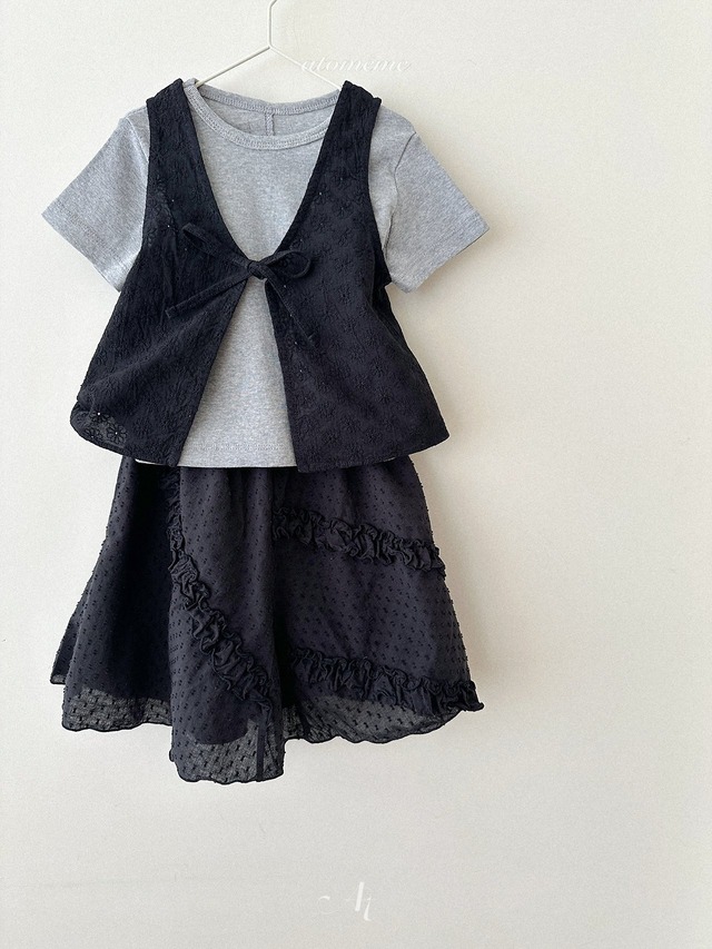 〘予約〙atomeme / Ade Frill Skirt
