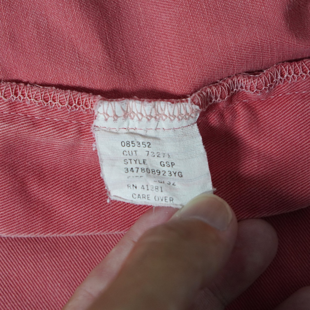 90s 初期型 USA製 Polo by Ralph Lauren POLO CHINO "No pleats" "Nantucket Red" [W38L31相当] 古着 - 13