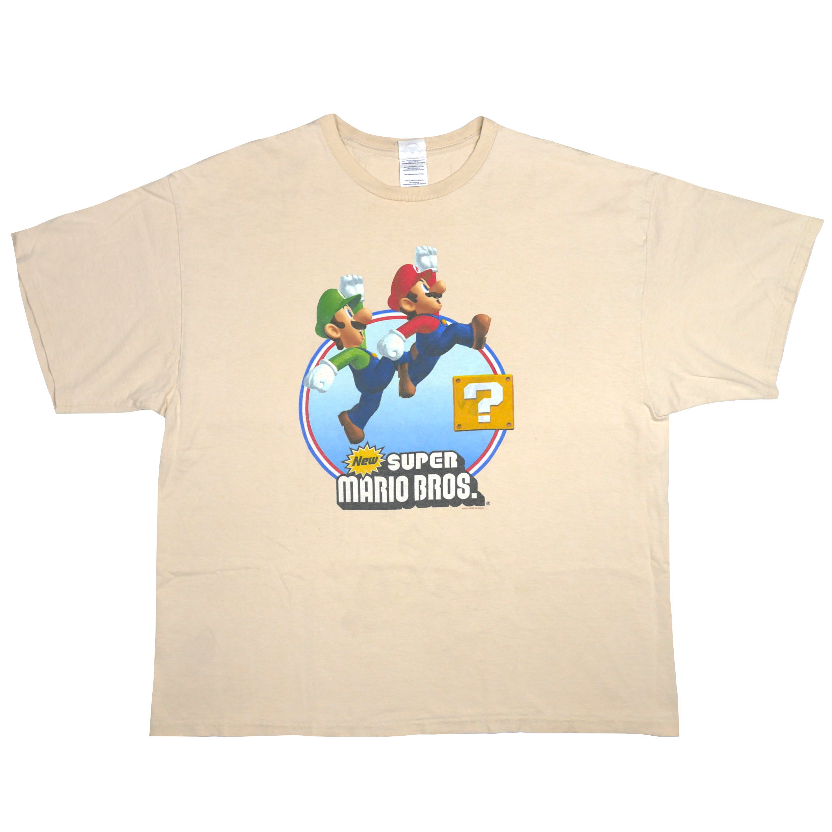 USED【2XL】Vintage 00s Nintendo New Super Mario Bros. Tee / ©2009