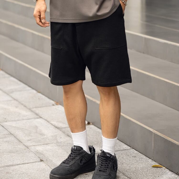 ★WAFFLE PATCH POCKET SHORTS　　　A0716