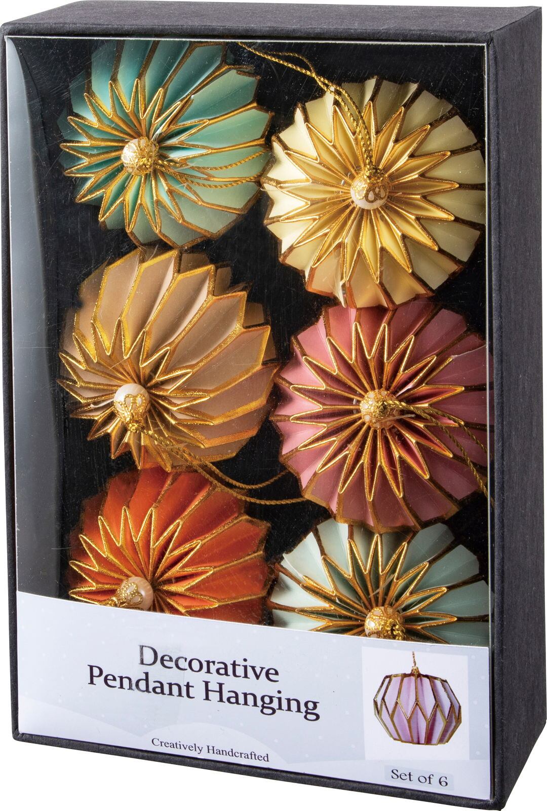 ペーパーボールオーナメント６Ｐ　-　COAD-002　4961823709753　クリスマス雑貨 > その他