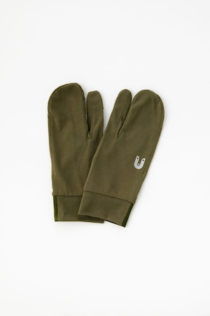 Sato Three Fingers Glove : Color Khaki