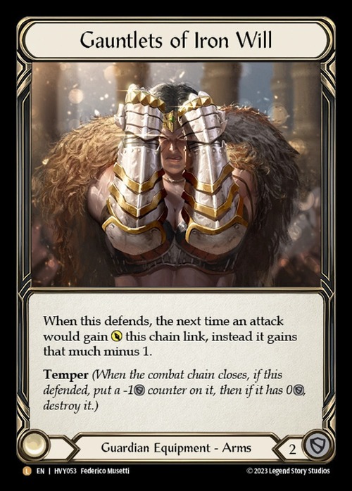 HVY053『CF』【Guardian】Gauntlets of Iron Will 画像