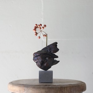 saisei  (再生) driftwood dryflower vase (フラワーベース)  cement Sサイズ 一輪挿し 2