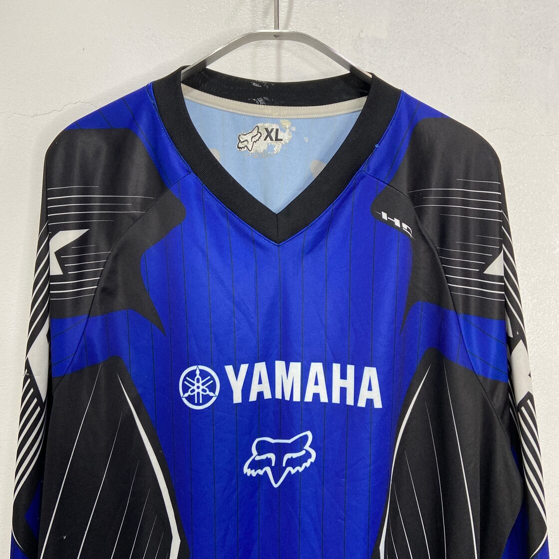 FOX YAMAHA フォックスレーシング レーシングT ゲームシャツ 青 XL 