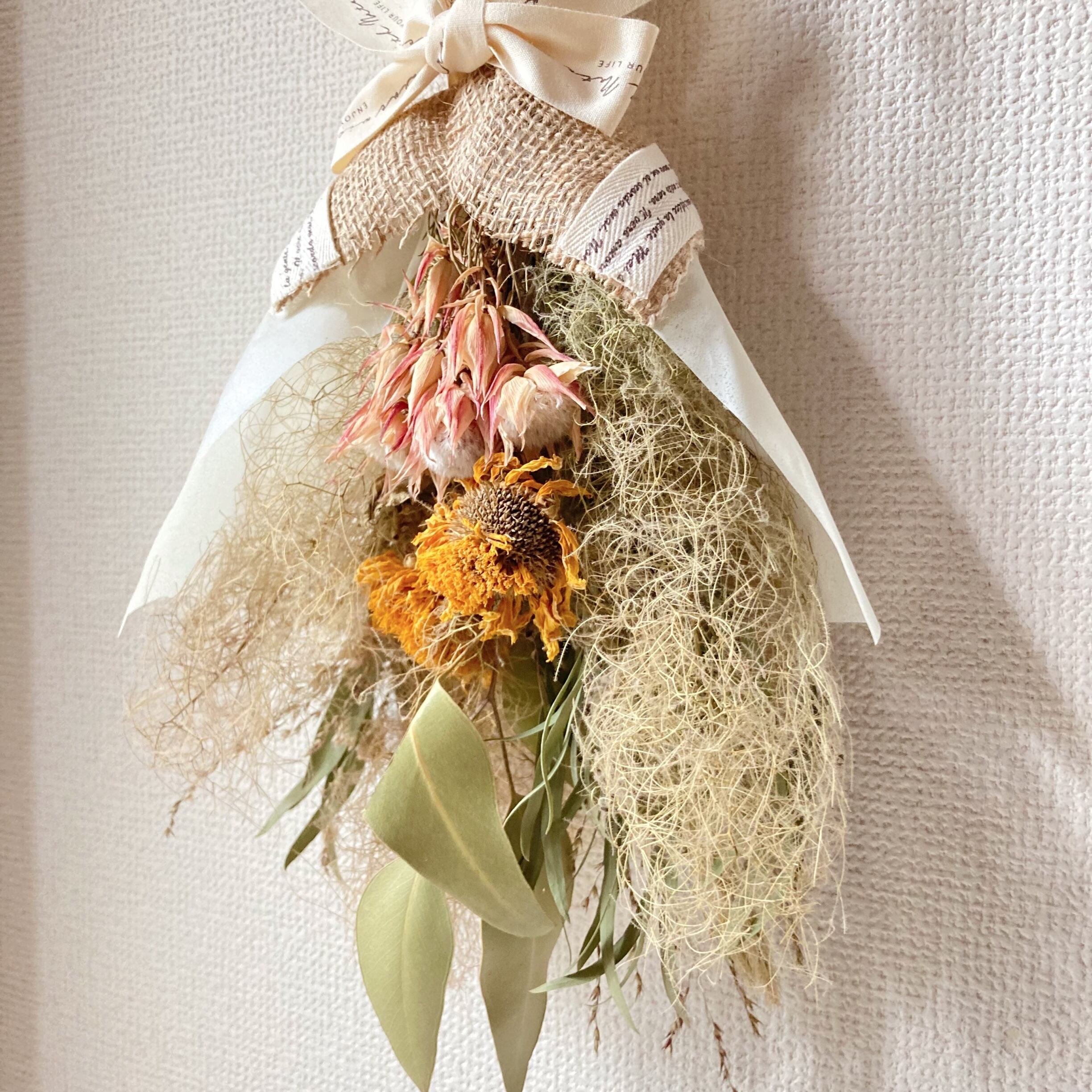 専用＊アーティチョーク&スモークツリー ドライフラワースワッグ