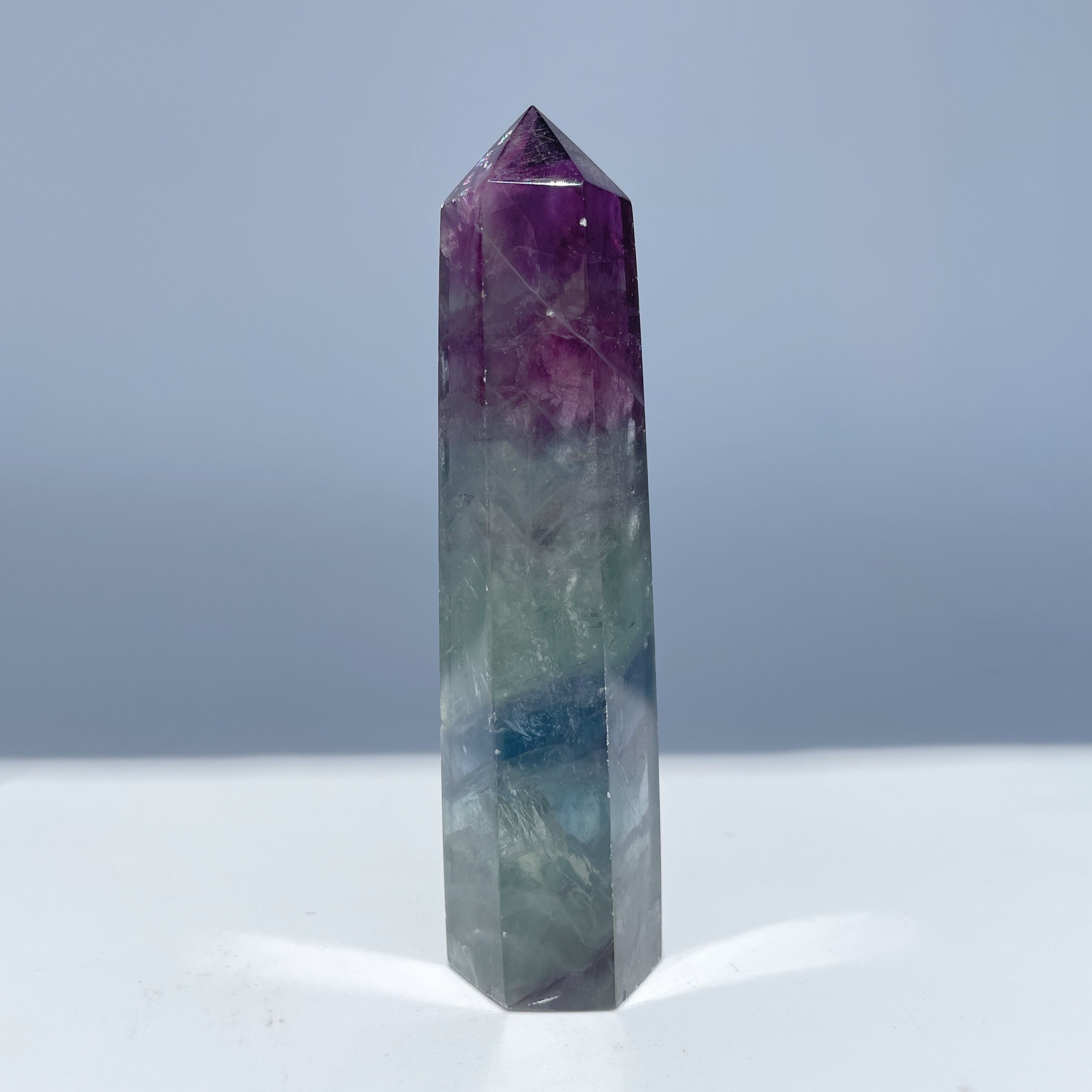 レインボーフローライト タワー型94◇Fluorite◇天然石・鉱物
