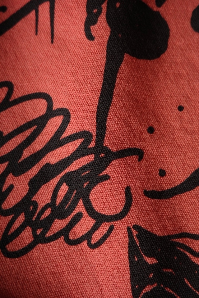Godard / 1960s style print sweat (orange)