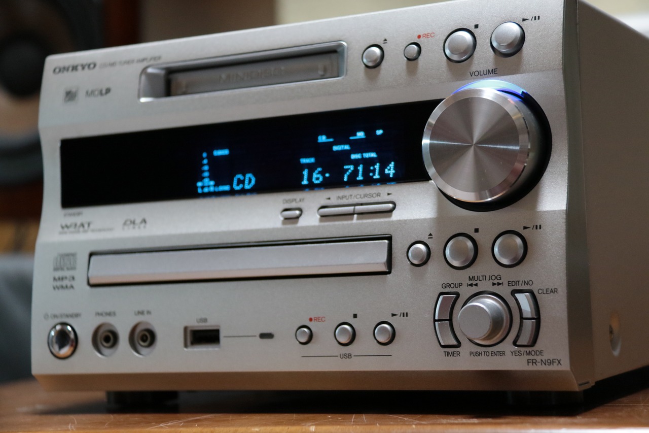 高音質で多機能の上位機種！】ONKYO FR-N9FX ユニット単体 MD/CD/USB 