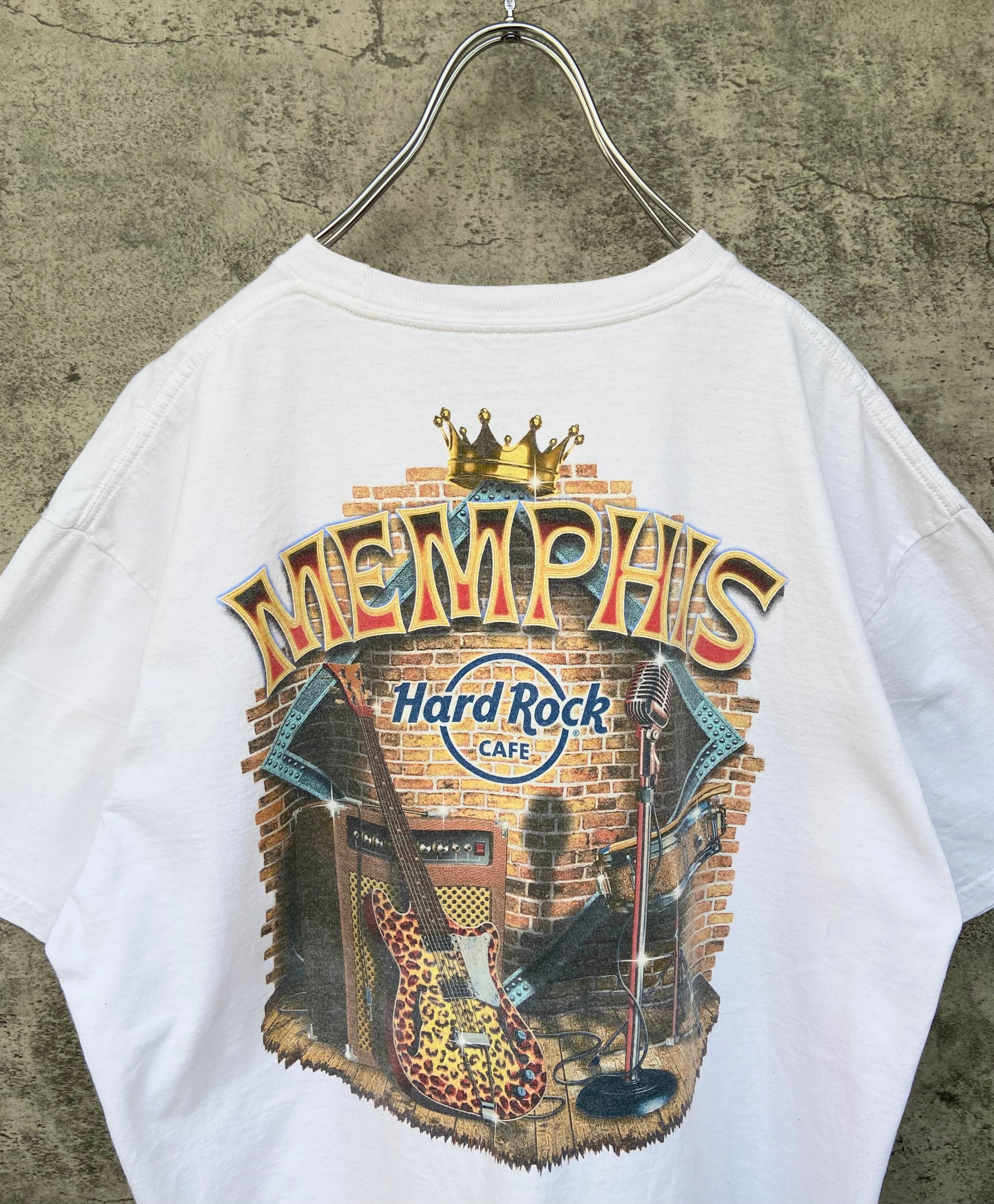 Hard Rock Cafe/ハードロックカフェ  バックロゴTシャツ 白 ホワイト