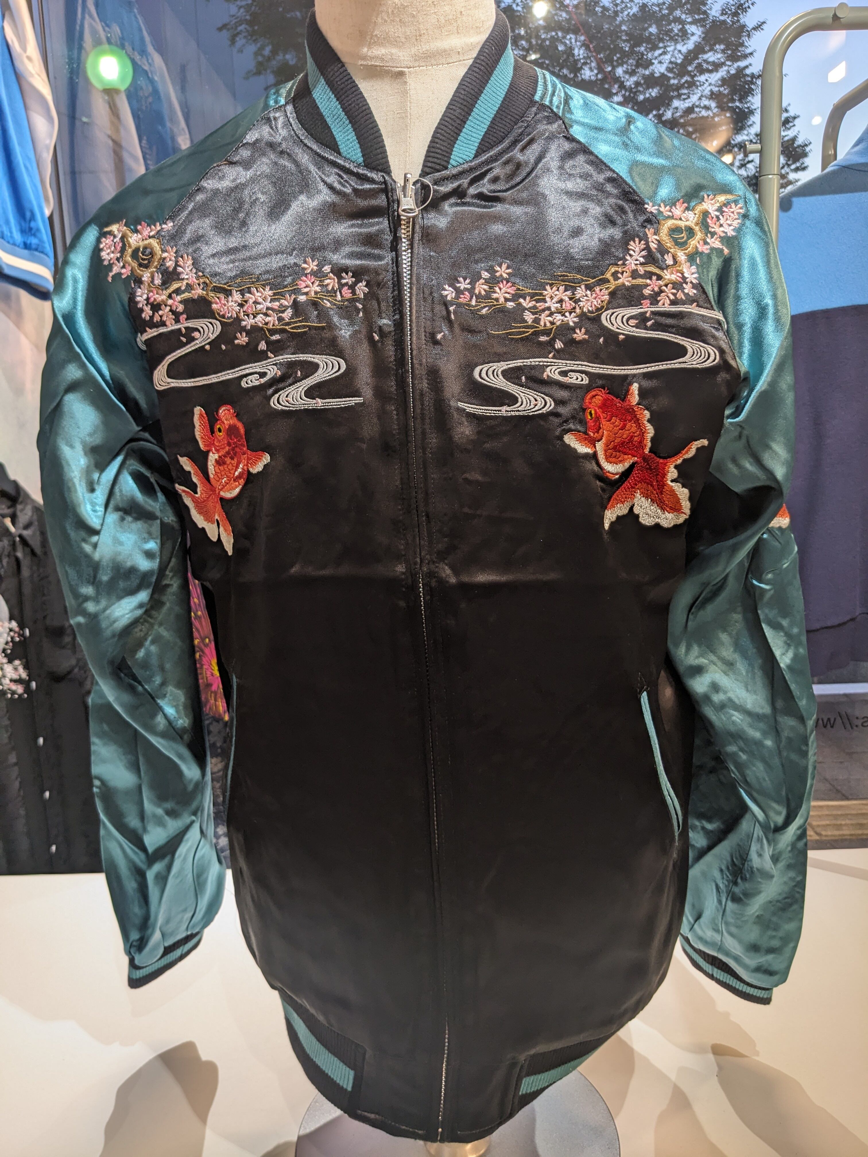 美品　①ワイズフォーメン 人魚 刺繍ブルゾン 美品 ①ワイズフォーメン 人魚 刺繍ブルゾン Y's for men