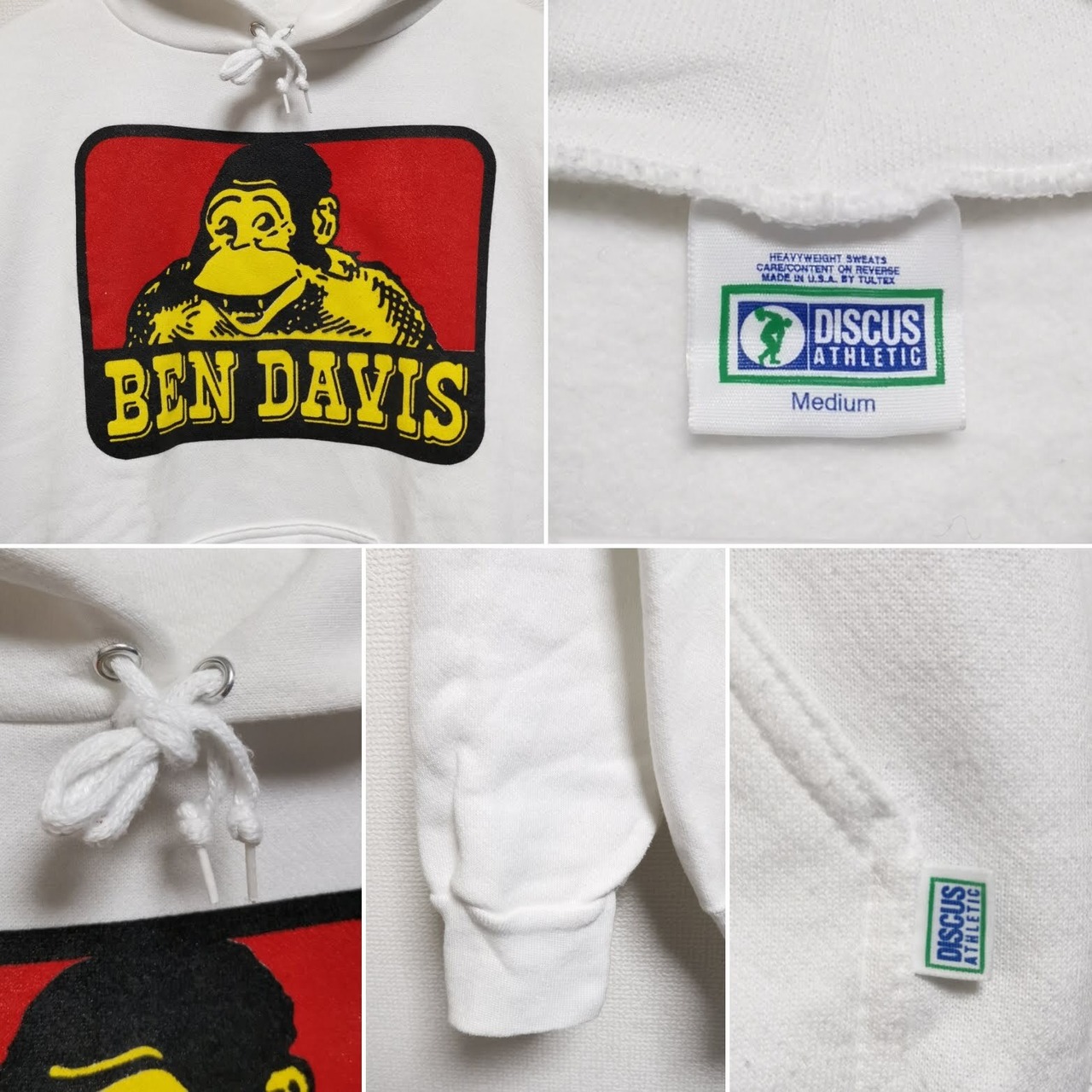 送料無料 M 80s ベンデイビス BEN DAVIS パーカー DISCUS USA製 