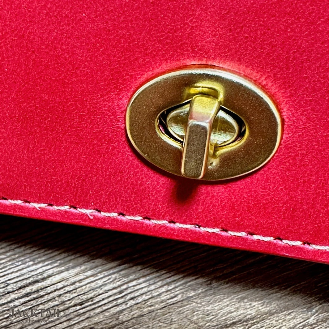 T様オーダー】フルートケースカバー／オイルレザー（レッド） | 革鞄