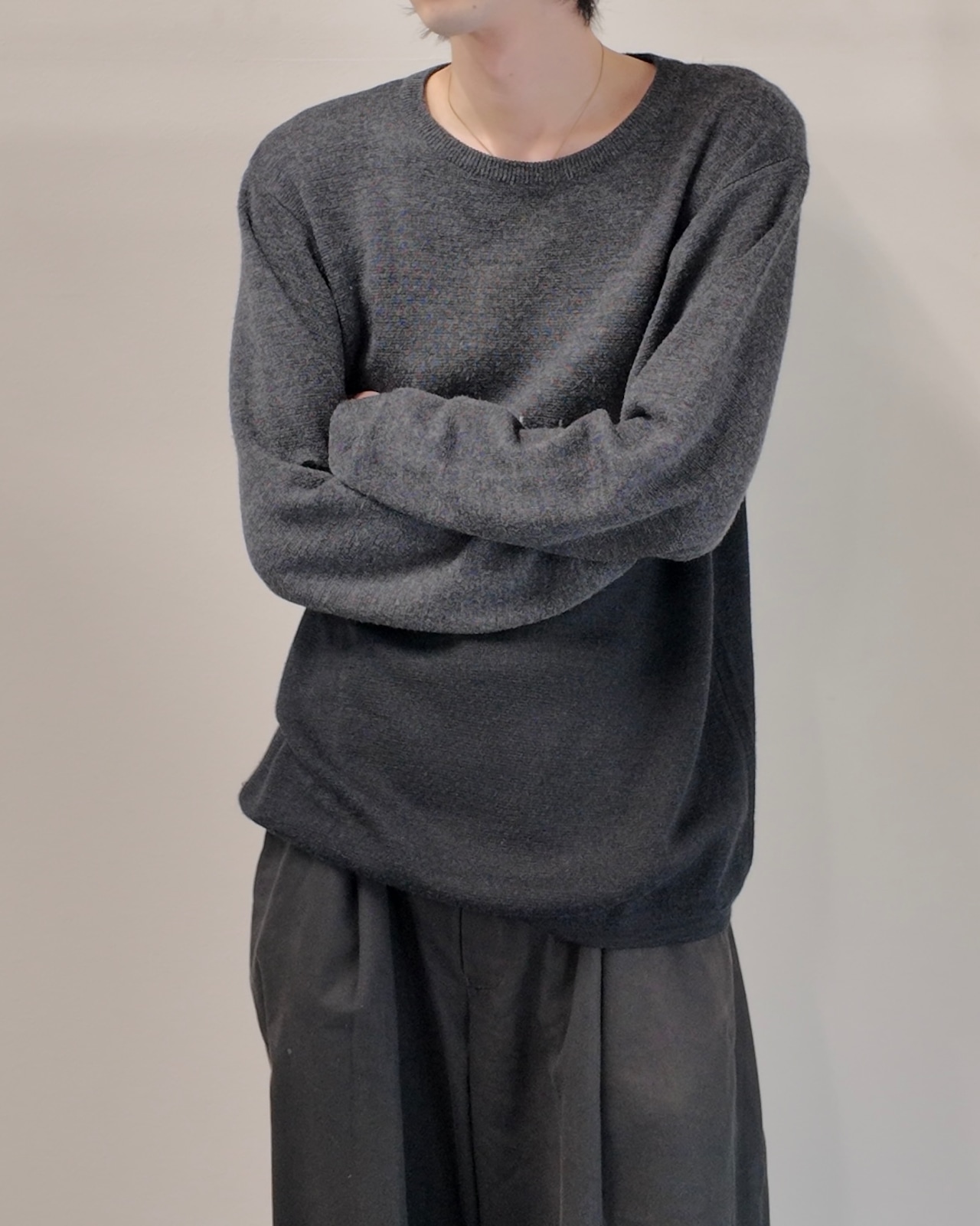 【GIANNI VERSACE】diamond pattern knit