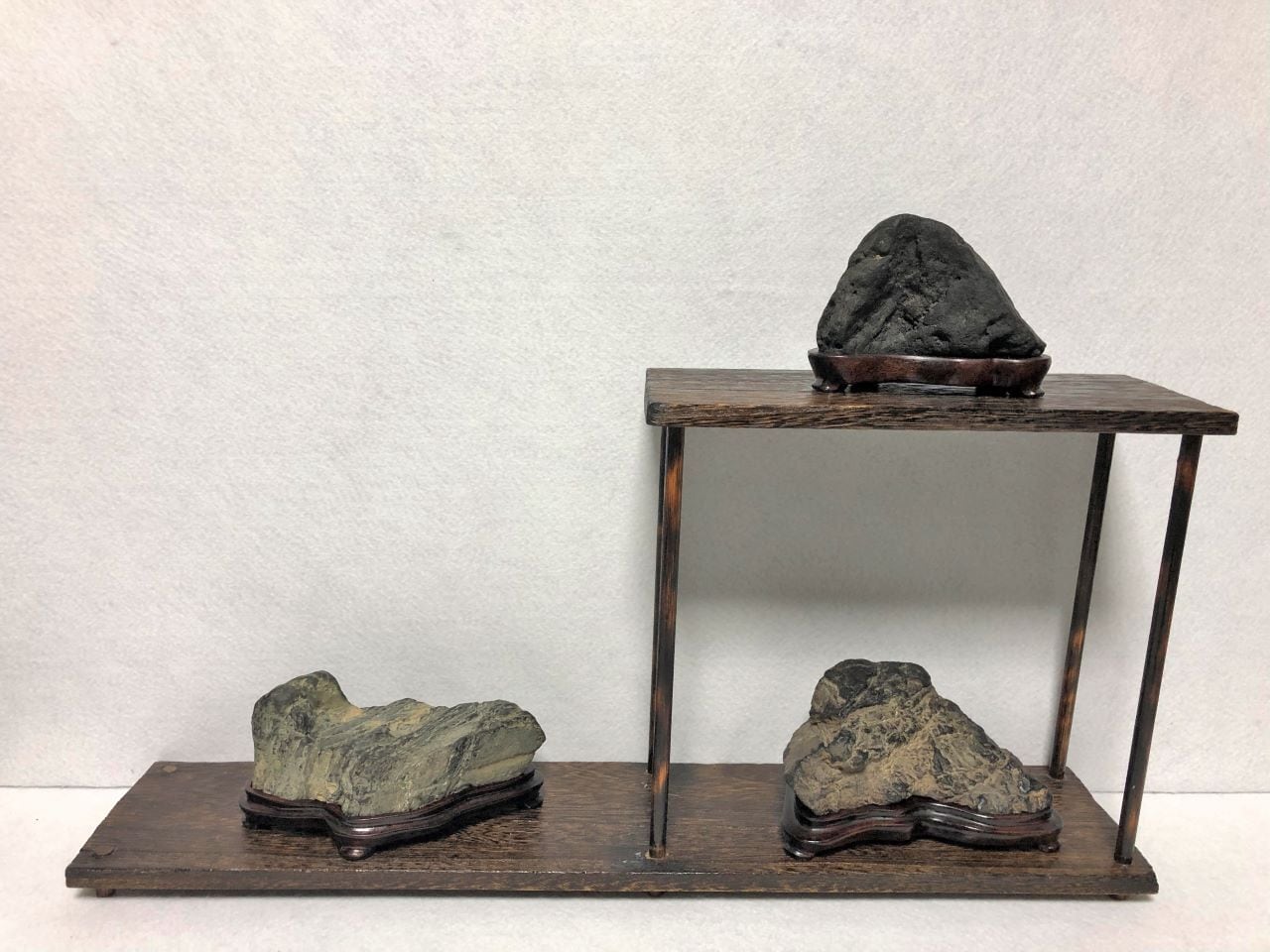 ミニ水石 3点セット 全石 北上川石【KT2307-5】