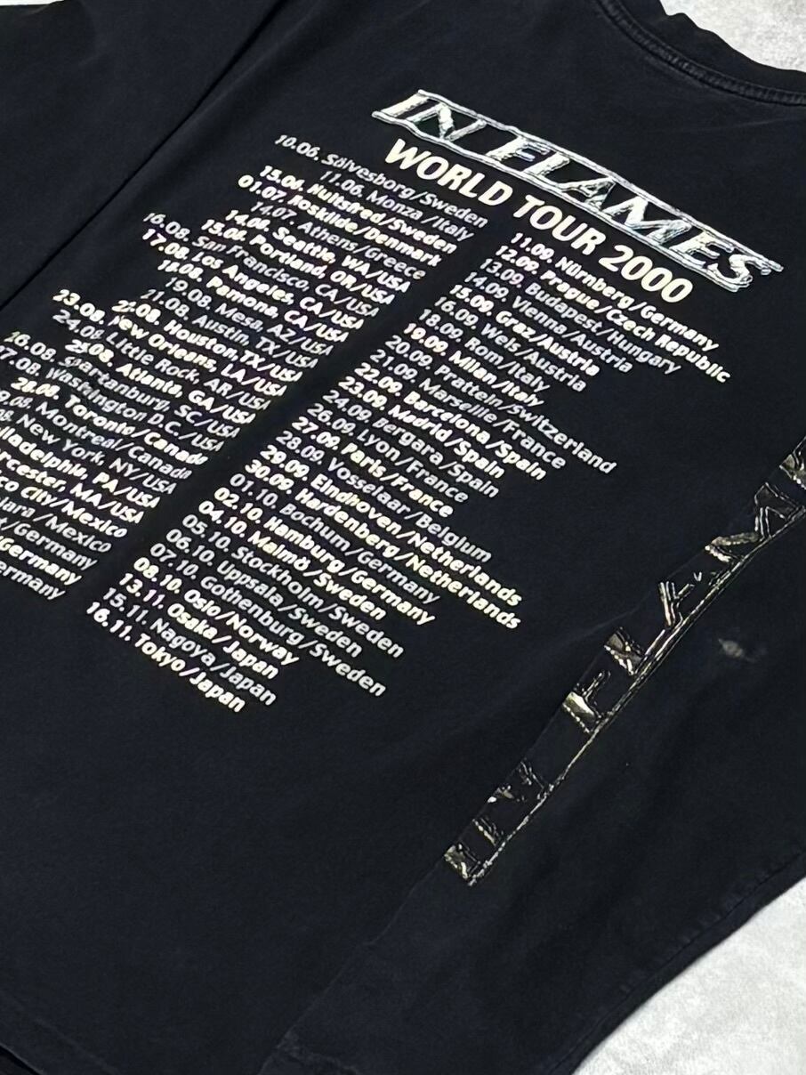 00's IN FLAMES Clayman Tour 2000 LS T-Shirt XL GOOFY イン
