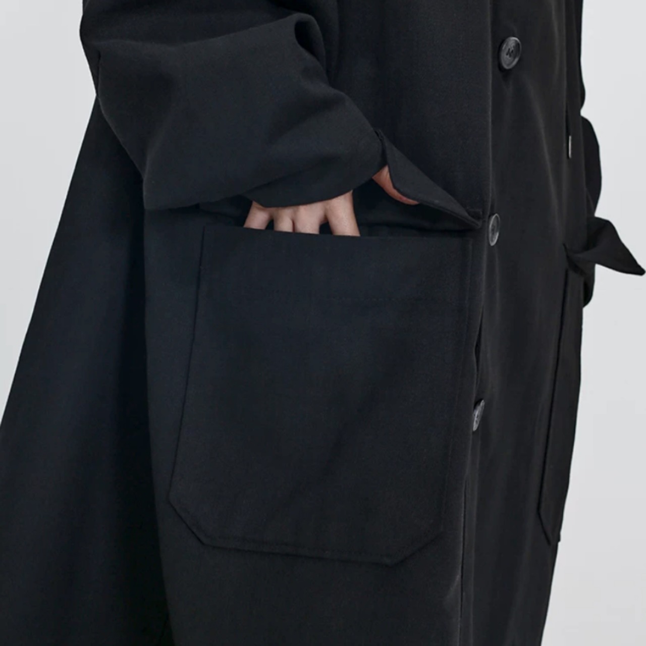 Hooded trench coat(ME502)