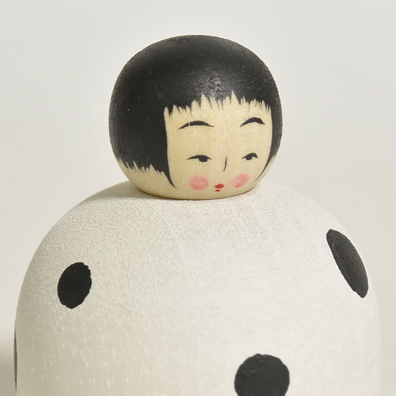 豆大福ちゃんこけし 約1.5寸 約4.5cm 鈴木明 工人（作並系）#2345
