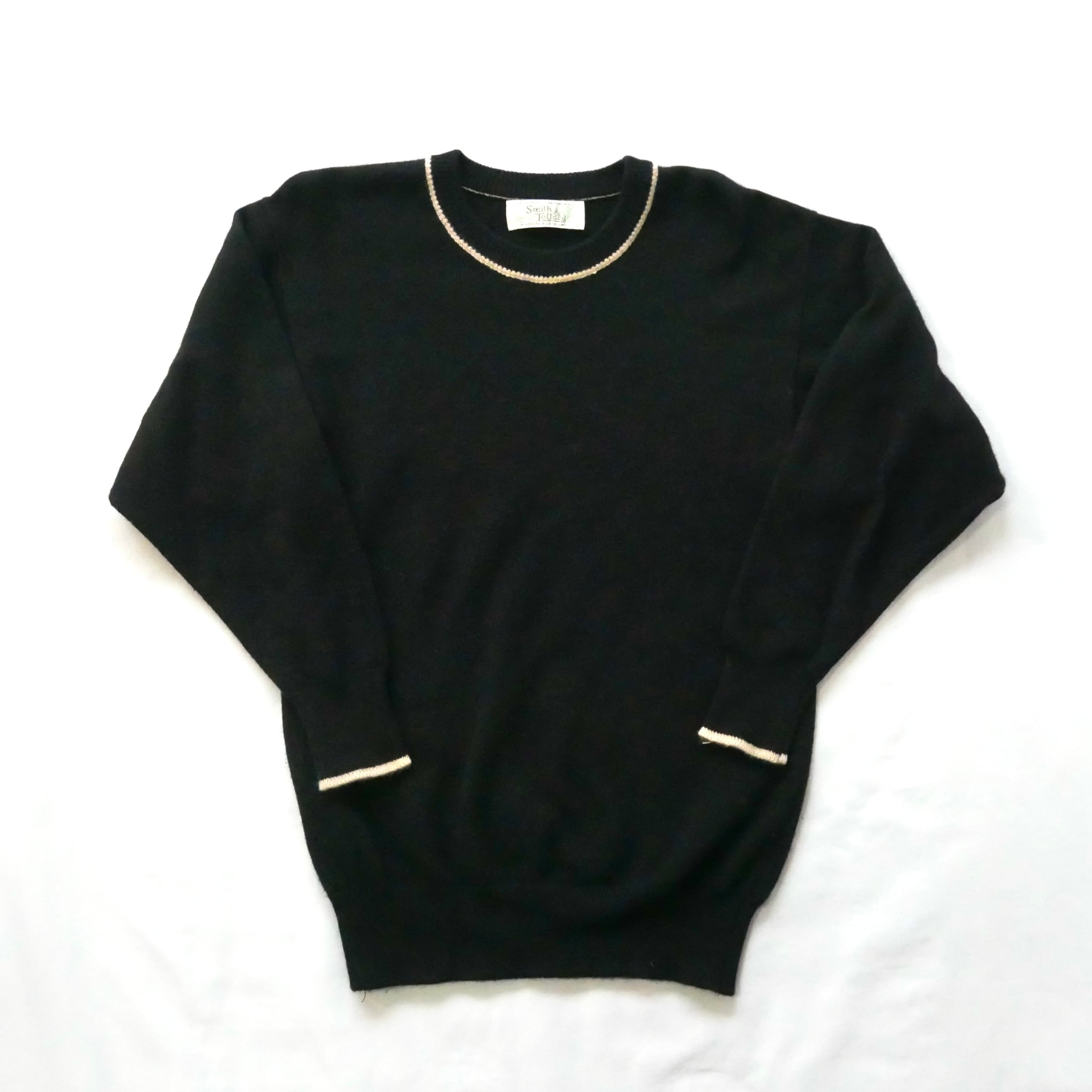 Made in Scotland Smith&Telford black 100%cashmere knit