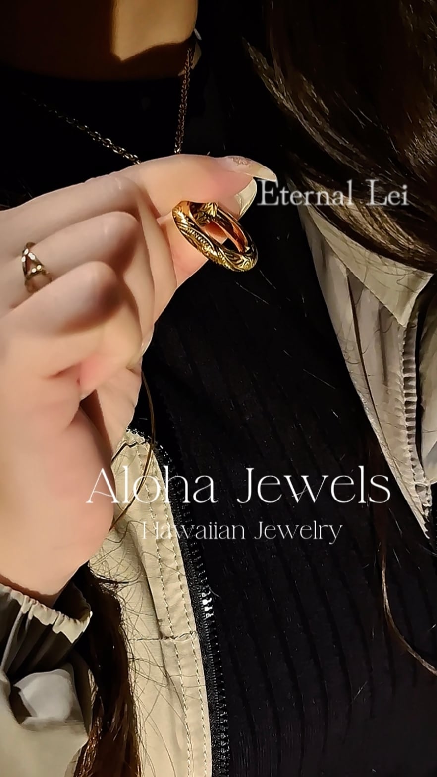 Eternal Lei ハワイアンジュエリー ネックレス Eternal Lei Wave Scroll Necklace – ハワイアンジュエリー ネックレス