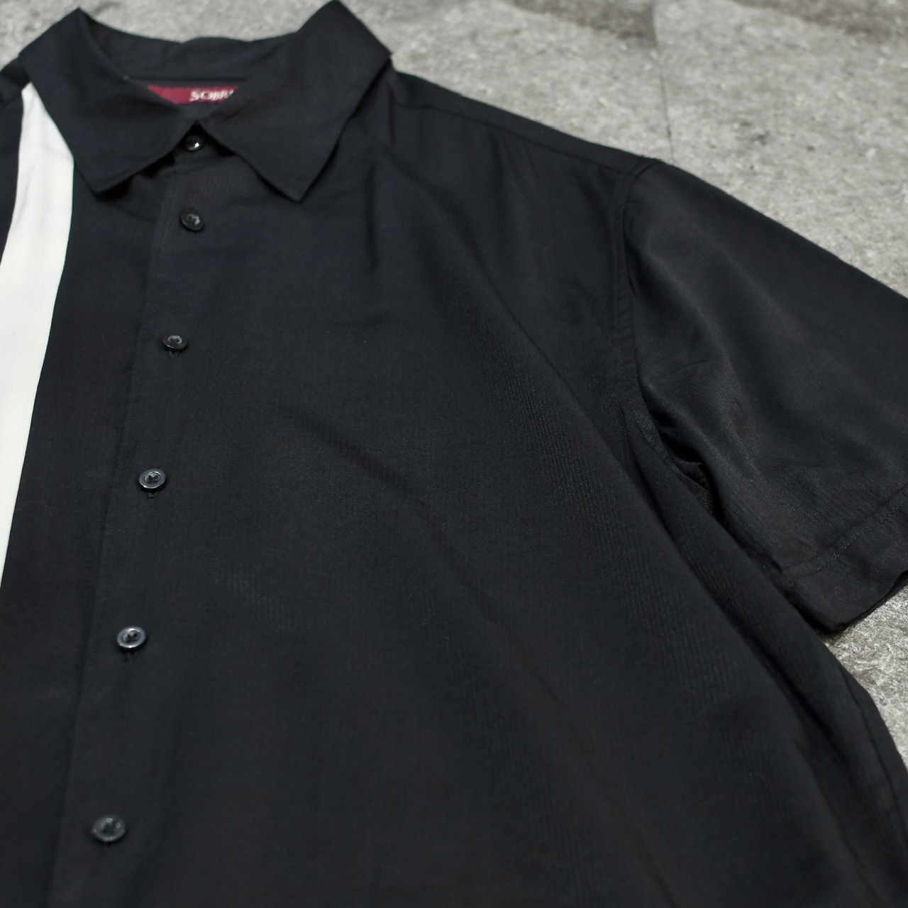 switching design rayon embroidery shirt