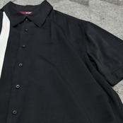 switching design rayon embroidery shirt