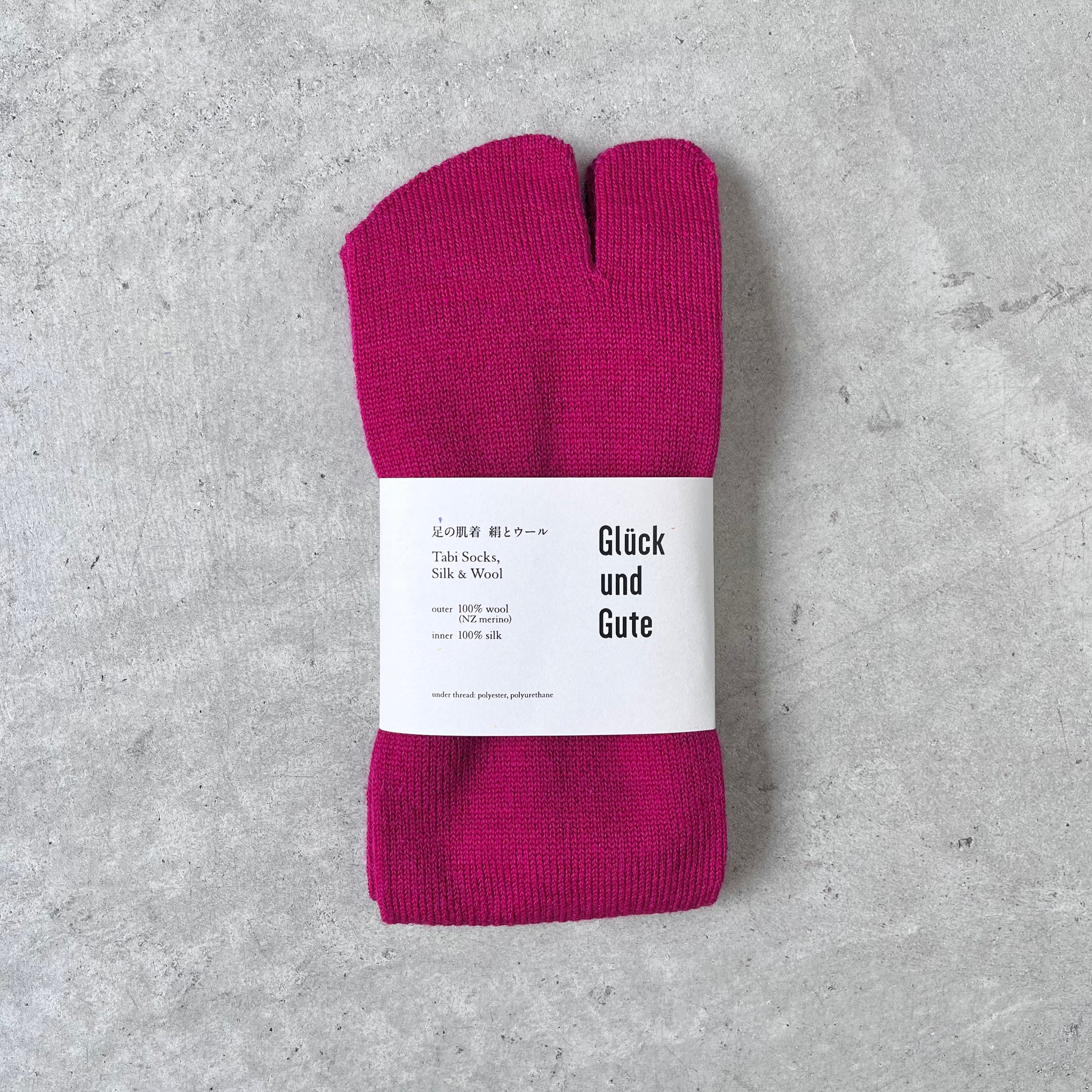 Glück und Gute / 【Free size】Tabi socks silk&wool