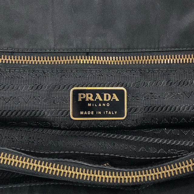 PRADA プラダ トートバッグ ブラック トライアングル ナイロン vintage ヴィンテージ オールド rvh4hv