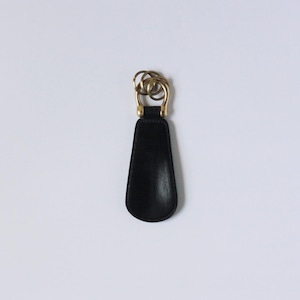 靴べら　Shoe horn (black / horse leather)