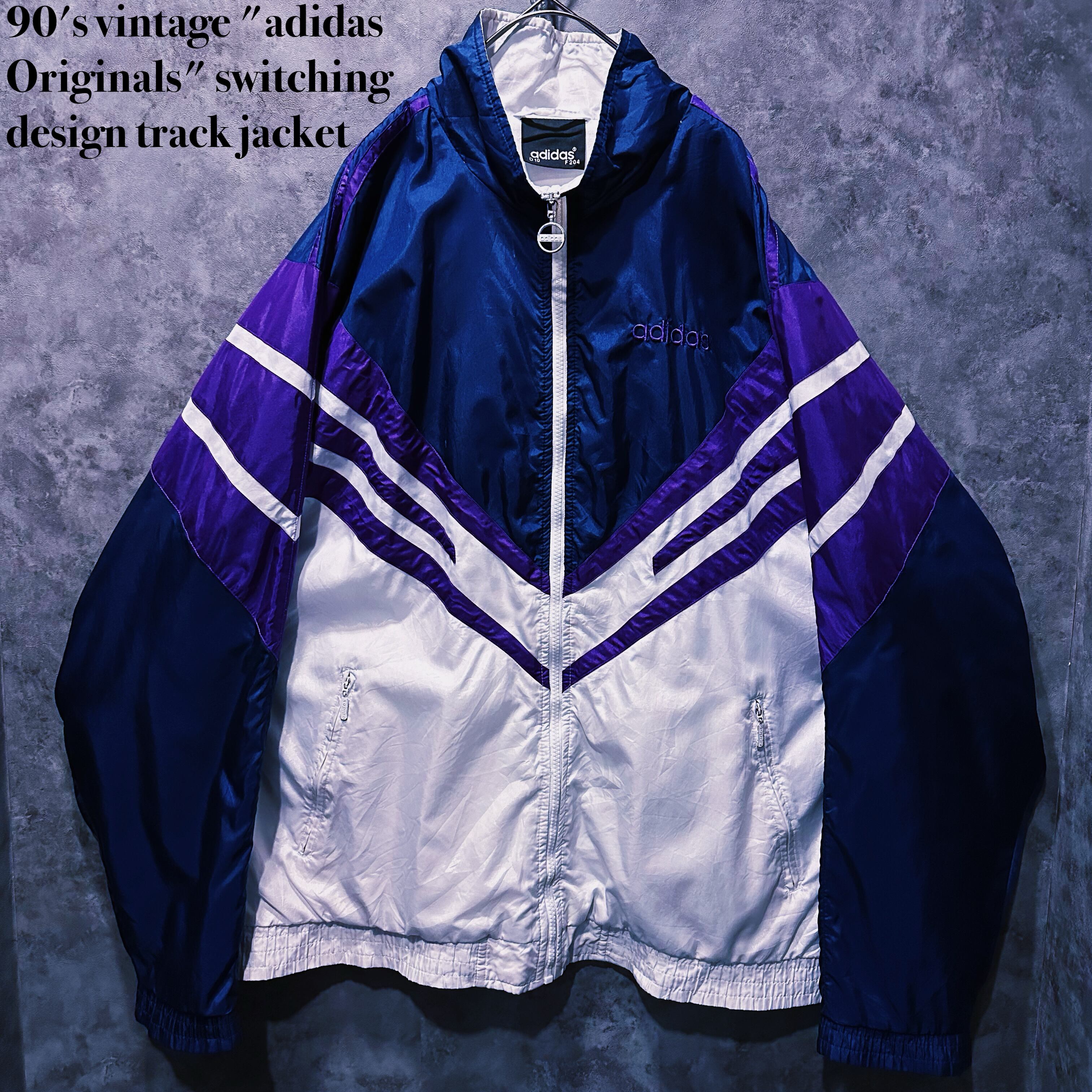 【doppio】90's vintage "adidas Originals" switching design track jacket