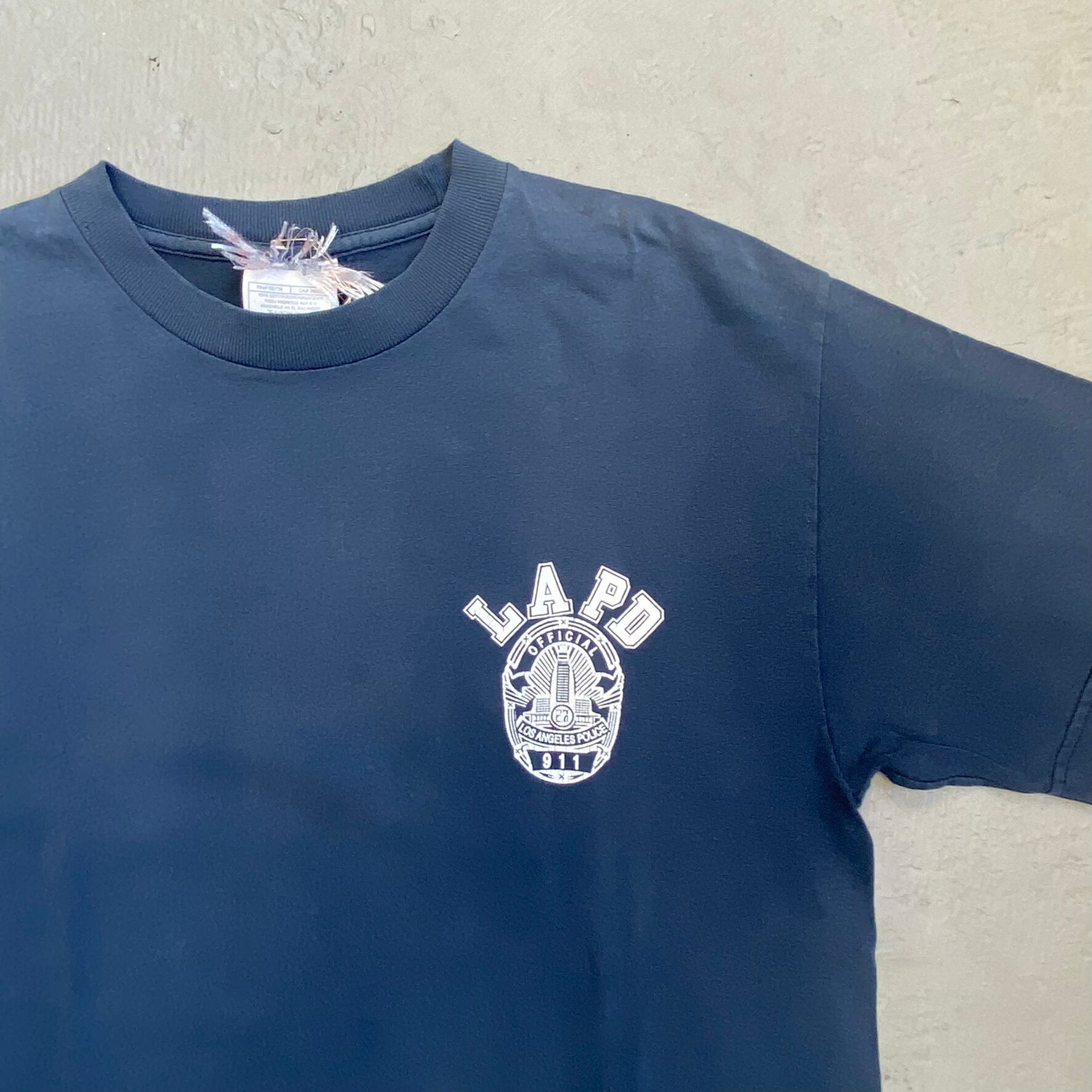 L.A.P.D Tシャツ ネイビー M USAファブリック