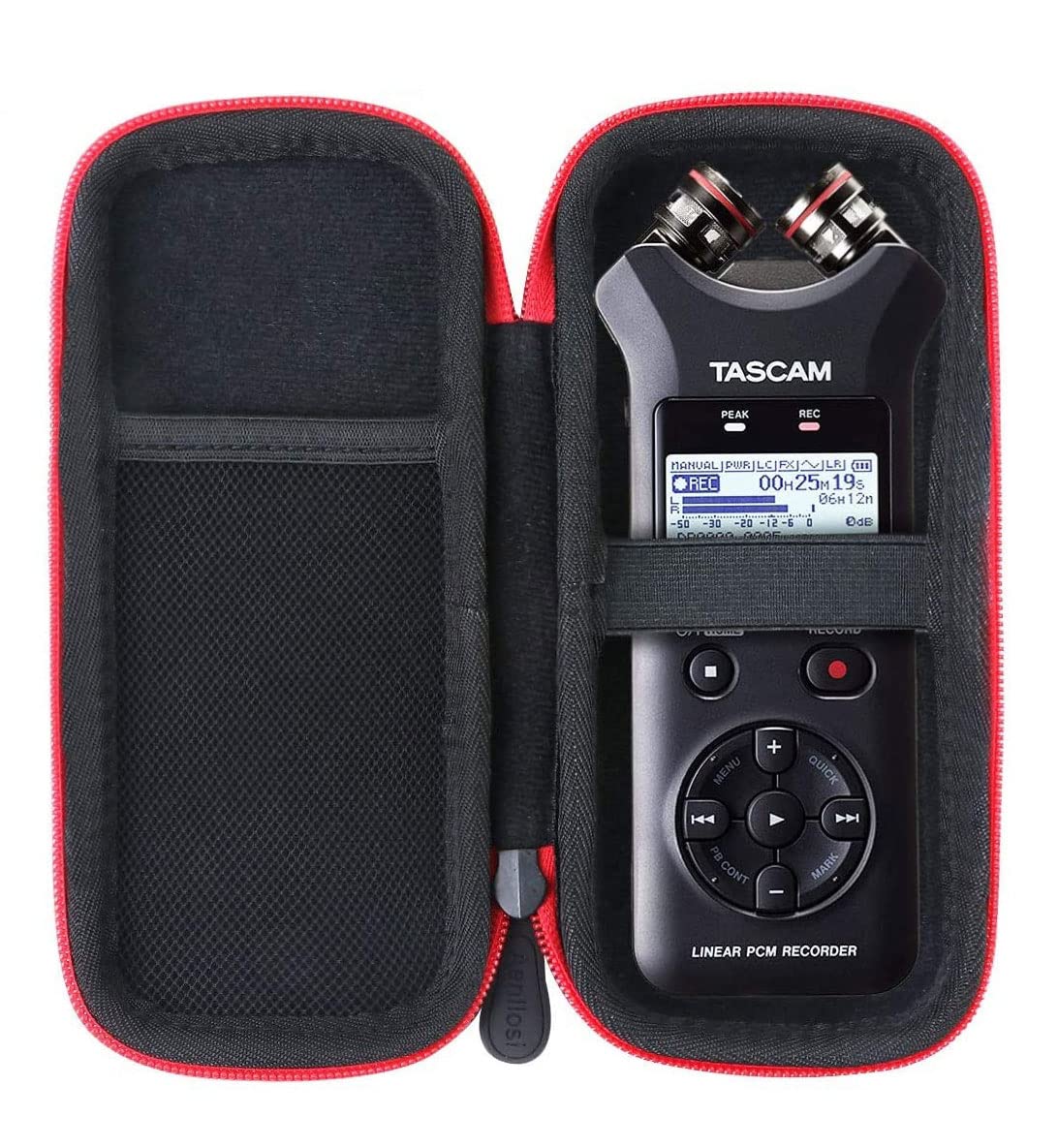 【人気】【Aenllosi 専用収納ケース】互換品 タスカム TASCAM DR-07X/DR-07MK II VER2 PCMレコーダー ハンディレコーダー(ケースのみ)