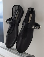 【新作5%OFF・3日間】Mesh Mary-Jane Flat Shoes_2colors