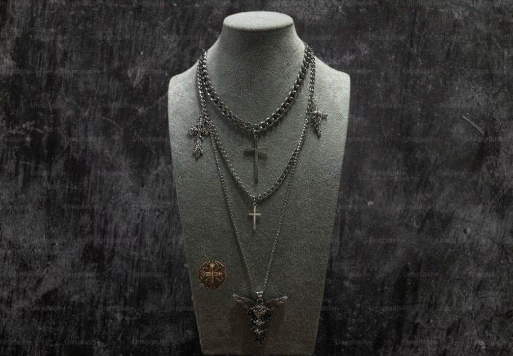 GUCCI×ADIDAS〟SILVER925 TREFOIL TOP DESIGN BALL CHAIN NECKLACE