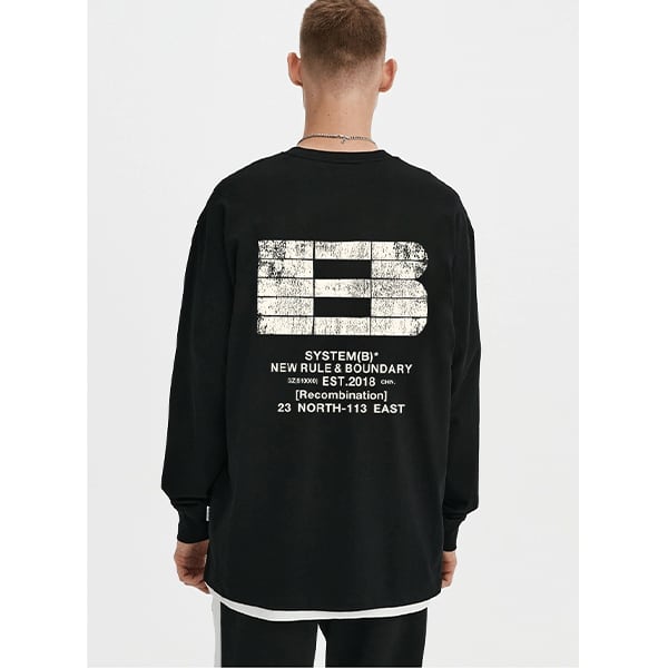 Back print design L/C Tee P017