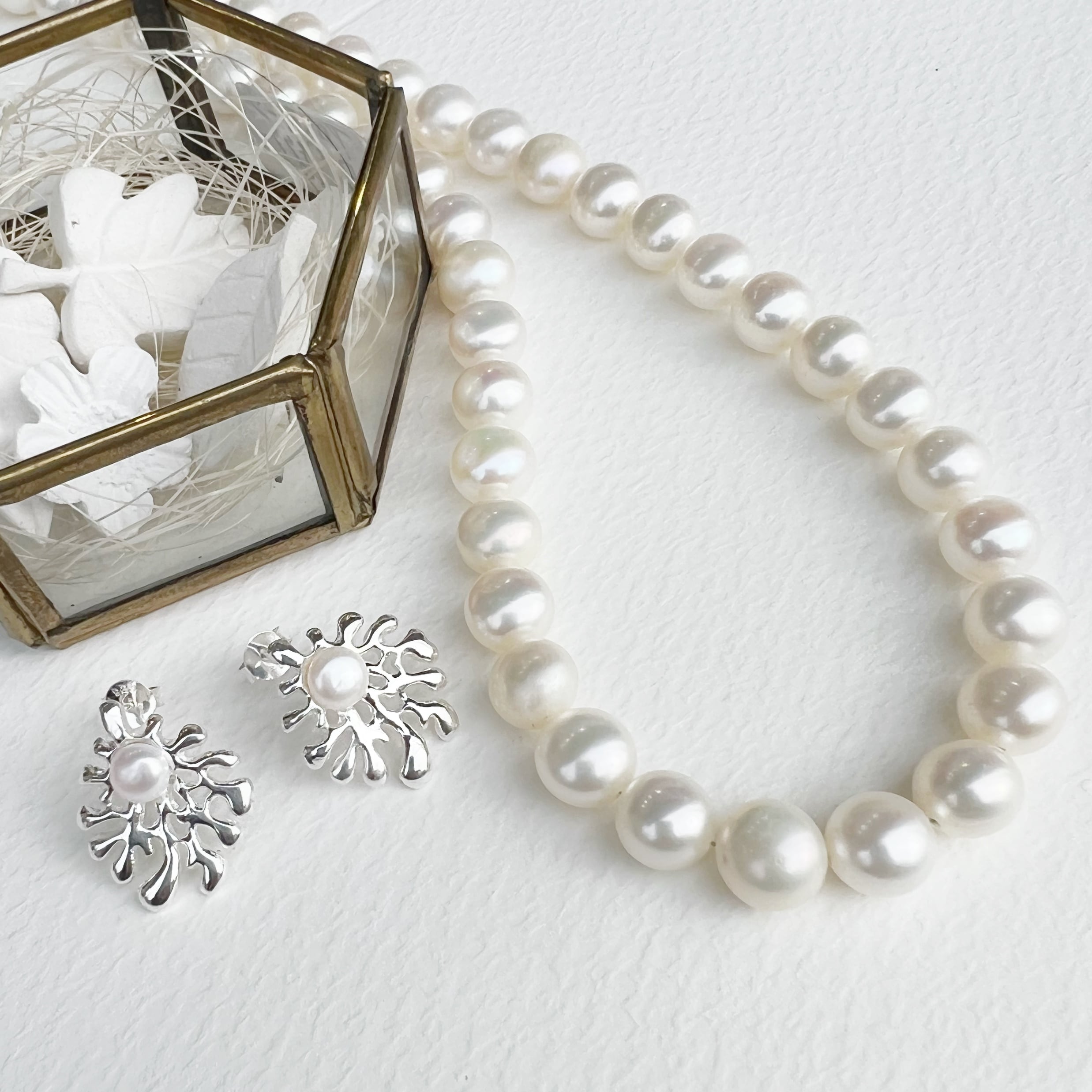 Lagoon Original 45cm 淡水パール ボタン型 ネックレス | 【公式通販