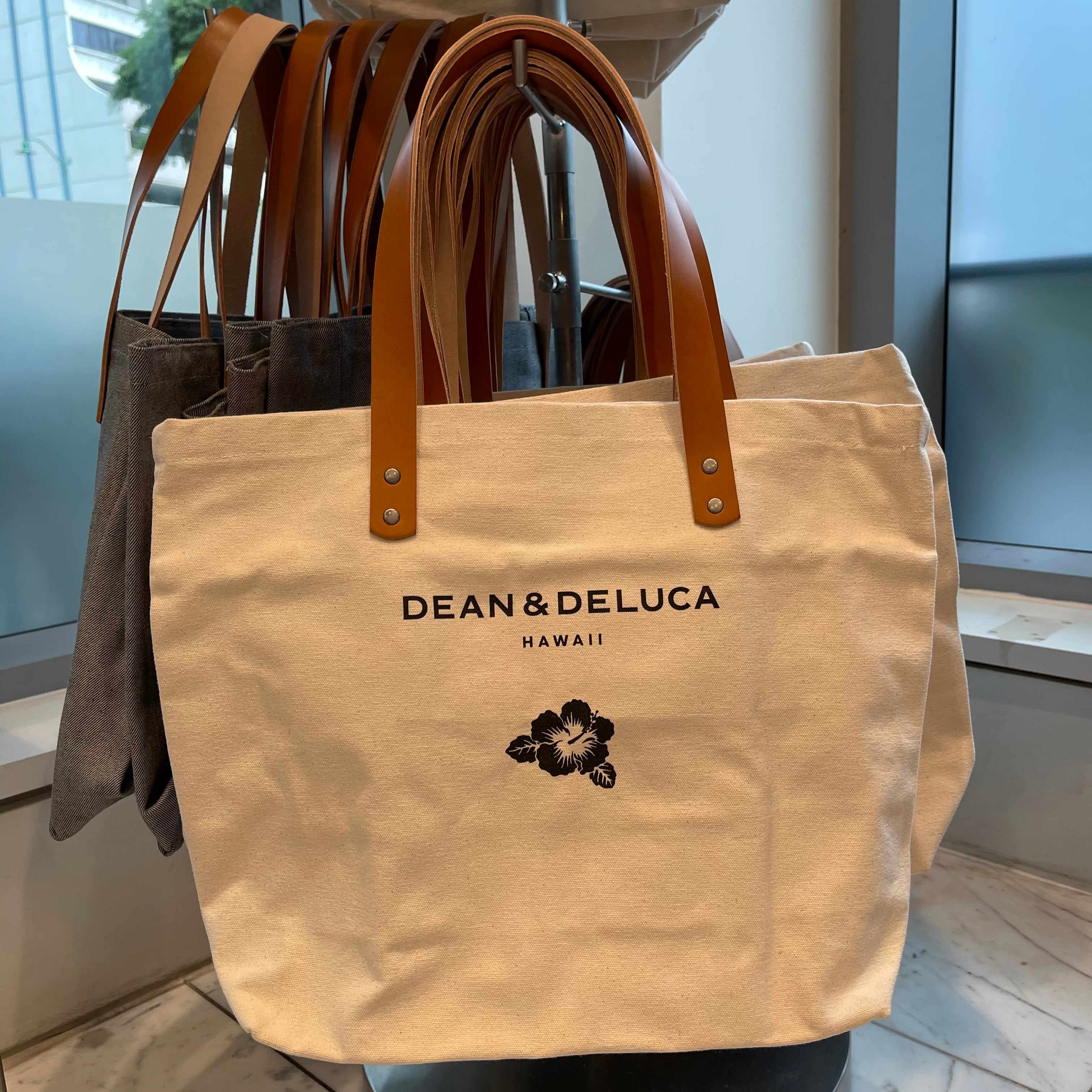 DEAN＆DELUCA ディーン＆デルーカ ナチュラル・レザーハンドルトート