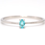 パライバトルマリン ブラジル産 リング 0.057ct pt900