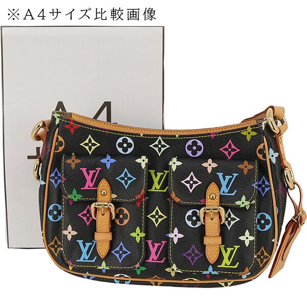 LOUIS VUITTON ルイヴィトン ショルダーバッグ ロッジPM ブラック 黒 M40054 モノグラムマルチカラー    ノワール マルチカラー ゴールド金具 レディース【中古品】 Used LOUIS VUITTON ルイヴィトン ショルダーバッグ ロッジ PM