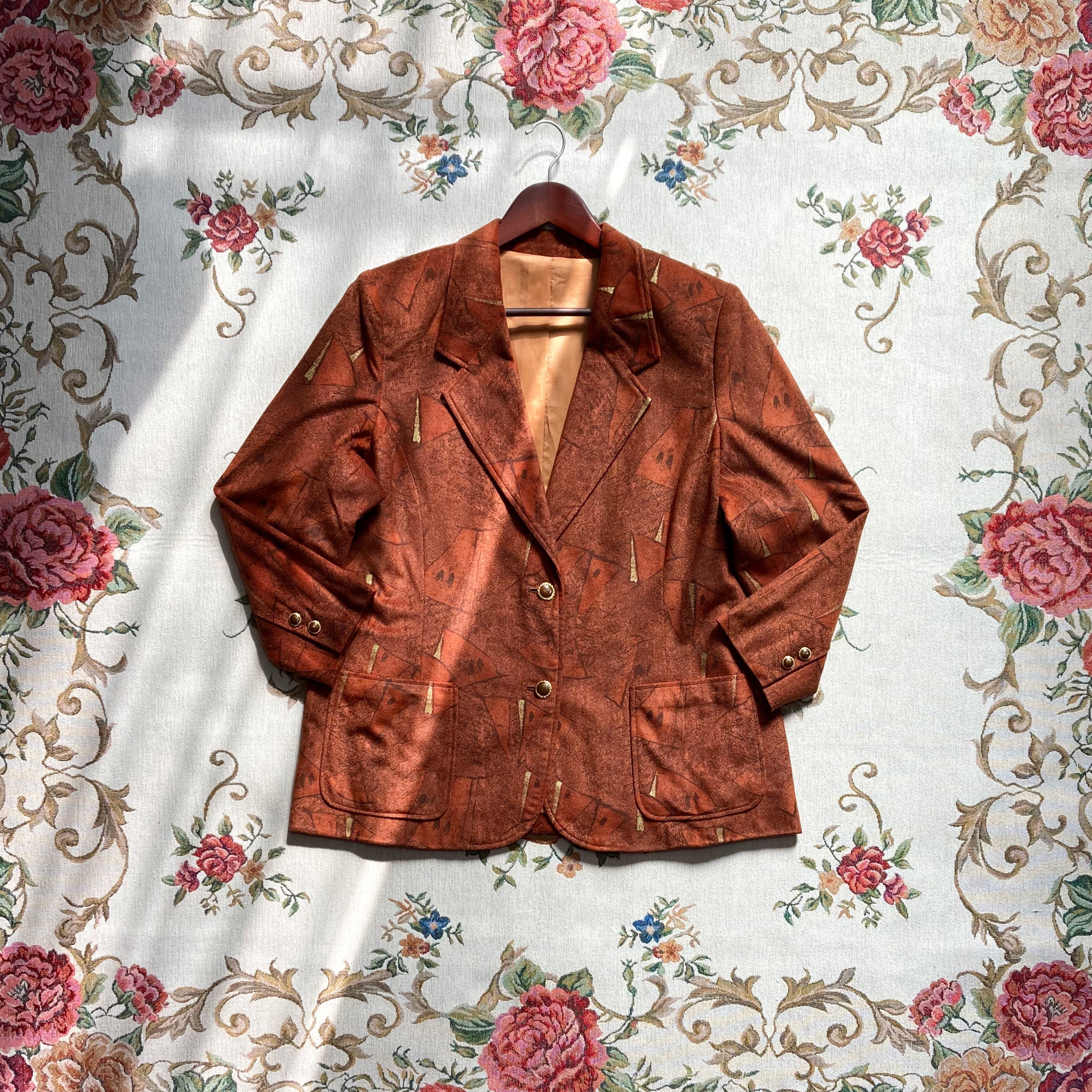 vintage retro patterned jacket