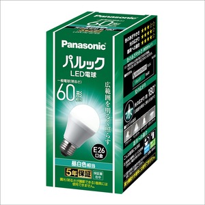 【新着特価】パナソニック LED電球 口金直径26mm 電球60形相当 昼白色相当(7.0W) 一般電球 広範囲を照らす広配光タイプ 屋外器具対応 密閉器具対応 LDA7NGK6