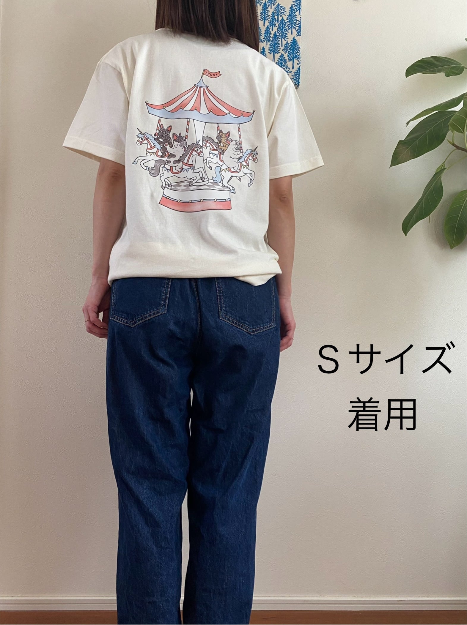 TRUNK　メリーゴーラウンドブヒブヒTシャツ　