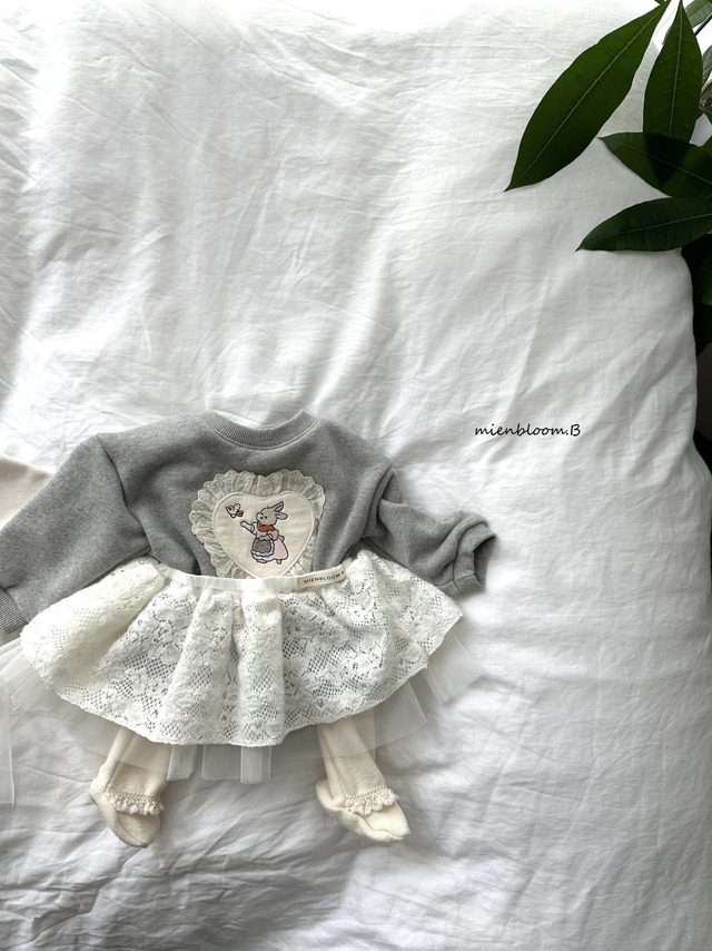 予約 BABY - Fishnet Skirt  [ mienbloom.B ]