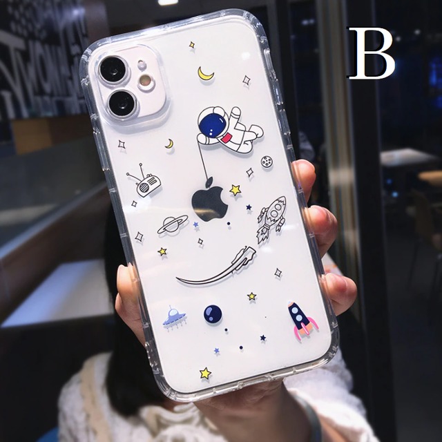 トリックアートデザイン 宇宙 惑星 宇宙飛行士 ロケット クリア スマホ ケース カバー Iphone12 Iphone12pro Max Iphone12mini Iphone7 8 Plus X Xs Xr 11 Pro Max スマホケース スマホグッズ専門店 Pca