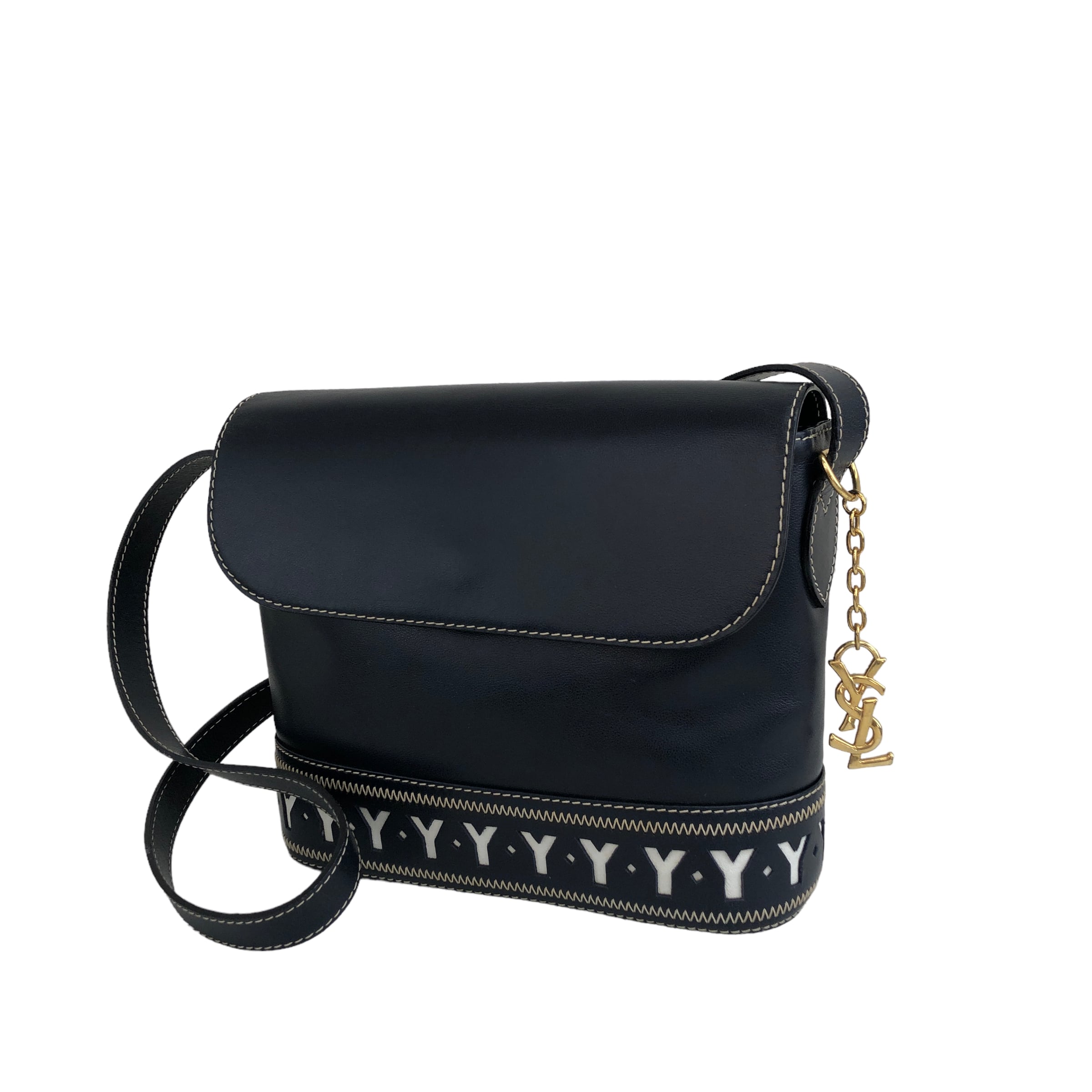Yves Saint Laurent イヴ・サンローラン カットアウト YSLチャーム