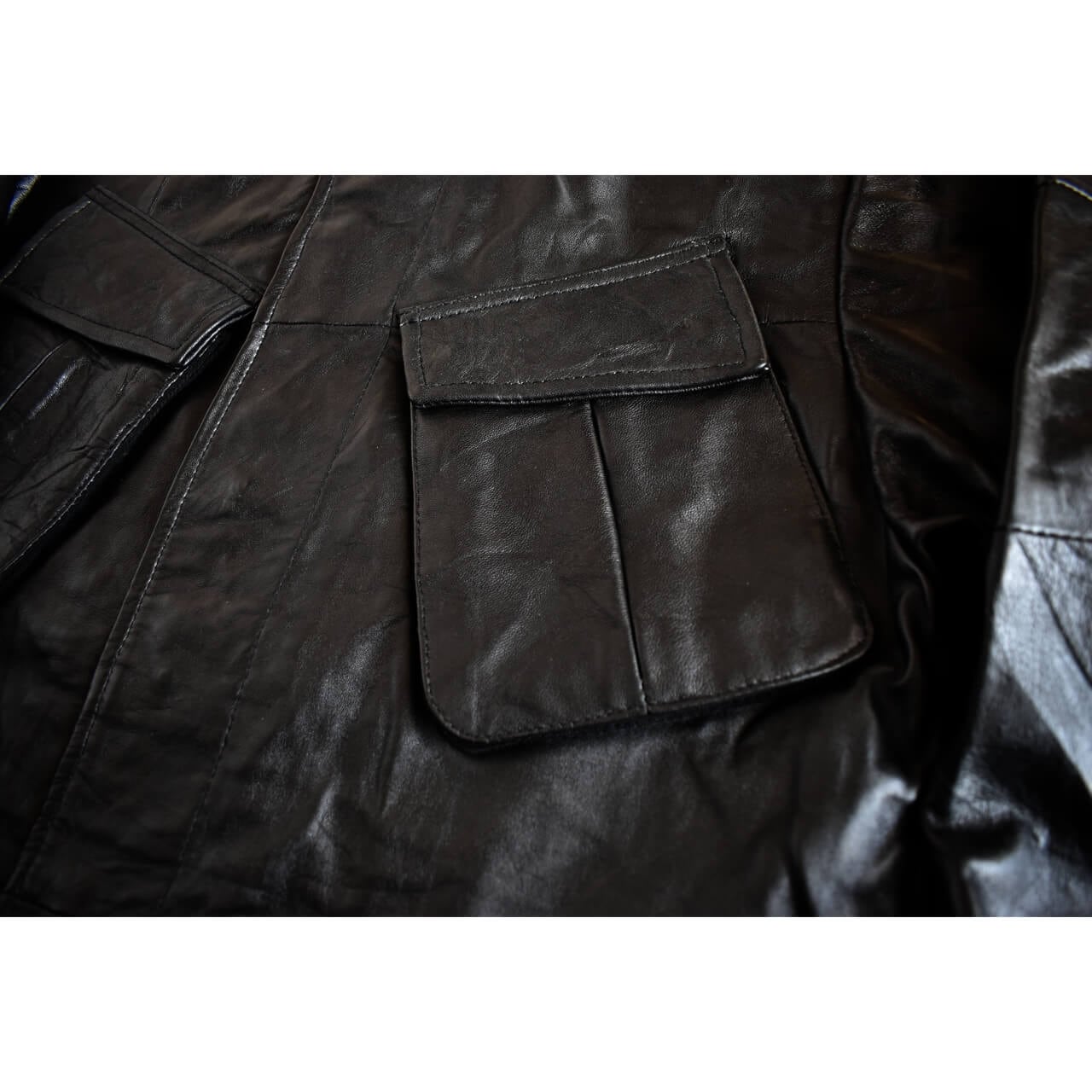 yoused / REMAKE LEATHER JUNGLE FATIGUE JACKET - リメイク レザー